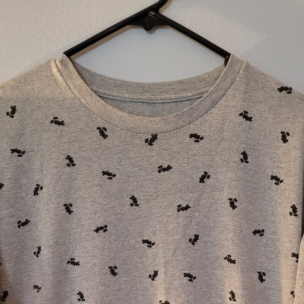Vintage Disney Official Mickey Mouse Pattern Graphic T-Shirt